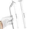 2 Bendy (10.4 inches) Reusable Stainless Steel Metal Straws with Cleaning Brushes — STRAWTOPIA