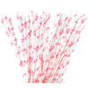 Pink Crown Paper Straws Biodegradable and Compostable - STRAWTOPIA
