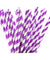 Purple Striped Paper Straws — STRAWTOPIA - STRAWTOPIA