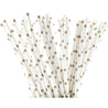Gold Stars on White Paper Straws — STRAWTOPIA - STRAWTOPIA