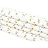 Gold Stars on White Paper Straws — STRAWTOPIA - STRAWTOPIA