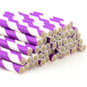 Purple Striped Paper Straws — STRAWTOPIA - STRAWTOPIA