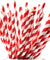 Red and White Striped Paper Straws — STRAWTOPIA - STRAWTOPIA
