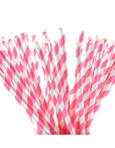 Pink Striped Paper Straws — STRAWTOPIA - STRAWTOPIA