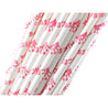 Pink Crown Paper Straws Biodegradable and Compostable - STRAWTOPIA