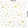 White with Gold Stars Fancy Party Paper Napkins — STRAWTOPIA