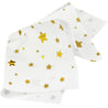White with Gold Stars Fancy Party Paper Napkins — STRAWTOPIA