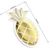 Golden Pineapple Shaped Party Paper Plates