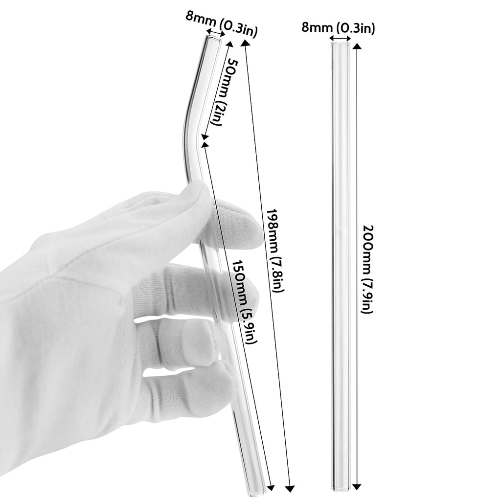 Clear Straight Reusable Glass Drinking Straw – Emily Paige CO