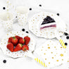White with Gold Stars Fancy Party Paper Cups — STRAWTOPIA