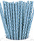Midnight Blue Chevron Paper Straws — STRAWTOPIA