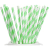 Minty Light Green Striped Paper Straws — STRAWTOPIA - STRAWTOPIA