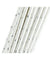 Metallic Silver Stars Paper Straws Biodegradable and Compostable - STRAWTOPIA
