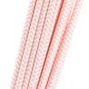 Pink | White Chevron Paper Straws Biodegradable and Compostable - STRAWTOPIA