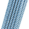 Midnight Blue Chevron Paper Straws — STRAWTOPIA