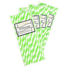 Vivid Light Green Striped Paper Straws — STRAWTOPIA - STRAWTOPIA