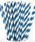 Midnight Blue Striped Paper Straws — STRAWTOPIA - STRAWTOPIA