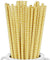 Metallic Gold Chevron Paper Straws — STRAWTOPIA - STRAWTOPIA
