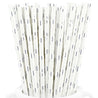 Metallic Silver Polka Dots Paper Straws — STRAWTOPIA - STRAWTOPIA