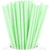 Light Green | White Chevron Pattern Paper Straws — STRAWTOPIA - STRAWTOPIA