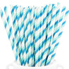 Double Blue Striped Paper Straws — STRAWTOPIA - STRAWTOPIA