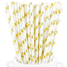 Metallic Gold Polka Dots Paper Straws — STRAWTOPIA - STRAWTOPIA