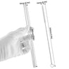 10mm (Transparent) 4 Straight Reusable Glass Straws with Cleaning Brushes — STRAWTOPIA