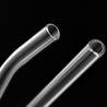 12mm (Transparent) 2 Bendy 2 Straight Reusable Glass Straws with Cleaning Brushes — STRAWTOPIA