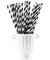 White | Black Striped Paper Straws — STRAWTOPIA - STRAWTOPIA
