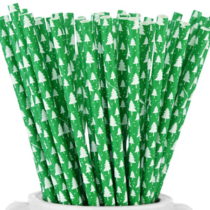 Green | Trees Paper Straws — STRAWTOPIA