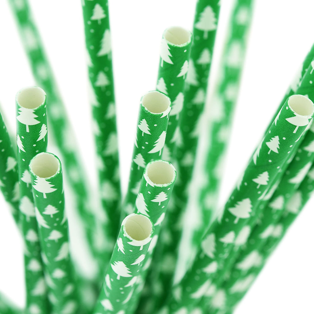 Green Trees Paper Straws — STRAWTOPIA