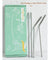 (8.5 inches) 11 Piece Set of Reusable Stainless Steel Metal Straws with Cleaning Brushes — STRAWTOPIA