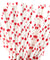 Red Heart Shape  Paper Straws Biodegradable and Compostable - STRAWTOPIA