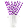 Purple Striped Paper Straws — STRAWTOPIA - STRAWTOPIA