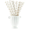 Gold Stars on White Paper Straws —  STRAWTOPIA - STRAWTOPIA