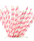 Double Pink | White Striped Paper Straws — STRAWTOPIA - STRAWTOPIA
