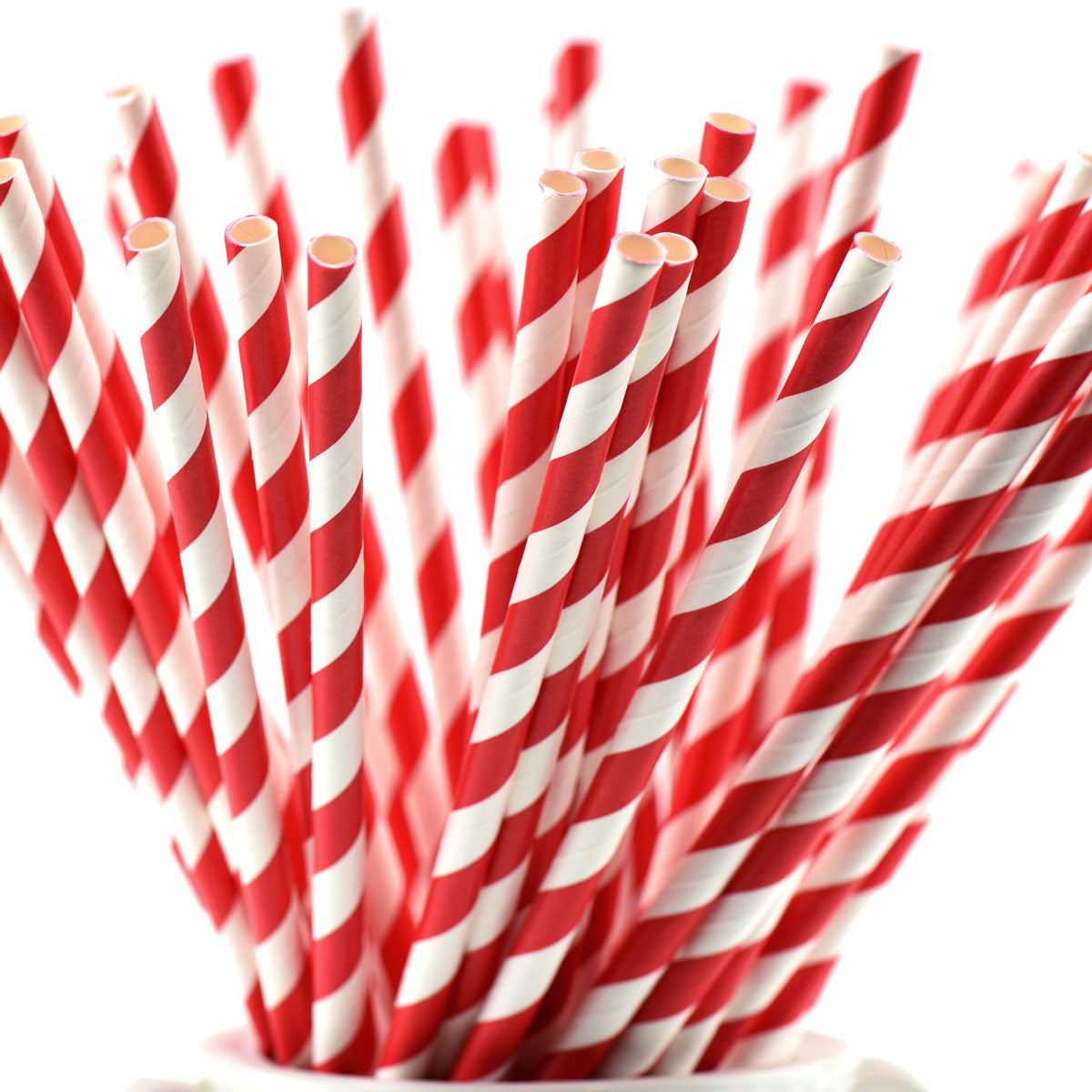 Candy Cane on White GLASS STRAW Custom Straws Reusable Straws