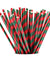 Green | Red Striped Paper Straws — STRAWTOPIA - STRAWTOPIA