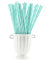 Light Cyan with White Stars Paper Straws Biodegradable and Compostable - STRAWTOPIA