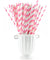 Double Pink | White Striped Paper Straws — STRAWTOPIA - STRAWTOPIA