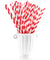 Red and White Striped Paper Straws — STRAWTOPIA - STRAWTOPIA