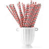 Christmas Paper Straws Biodegradable and Compostable - STRAWTOPIA