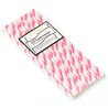 Double Pink | White Striped Paper Straws — STRAWTOPIA - STRAWTOPIA