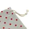 Handmade Drawstring Case Holder for Straws (Red Polka Dots) — STRAWTOPIA