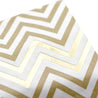 Gold Chevron Style Party Paper Napkins — STRAWTOPIA