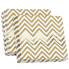 Gold Chevron Style Party Paper Napkins — STRAWTOPIA