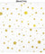 White with Gold Stars Fancy Party Paper Napkins — STRAWTOPIA