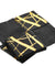 Black & Gold Fancy Party Paper Napkins — STRAWTOPIA