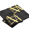 Black & Gold Fancy Party Paper Napkins — STRAWTOPIA