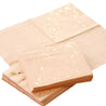 Peach Color with Gold Patterns Fancy Party Paper Napkins — STRAWTOPIA
